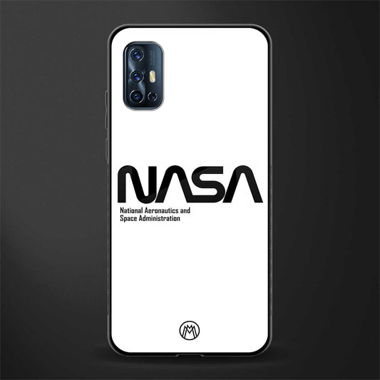 nasa white glass case for vivo v17 image
