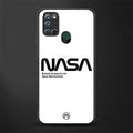 nasa white glass case for realme 7i image