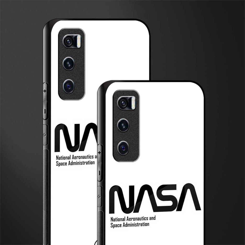 nasa white glass case for vivo v20 se image-2