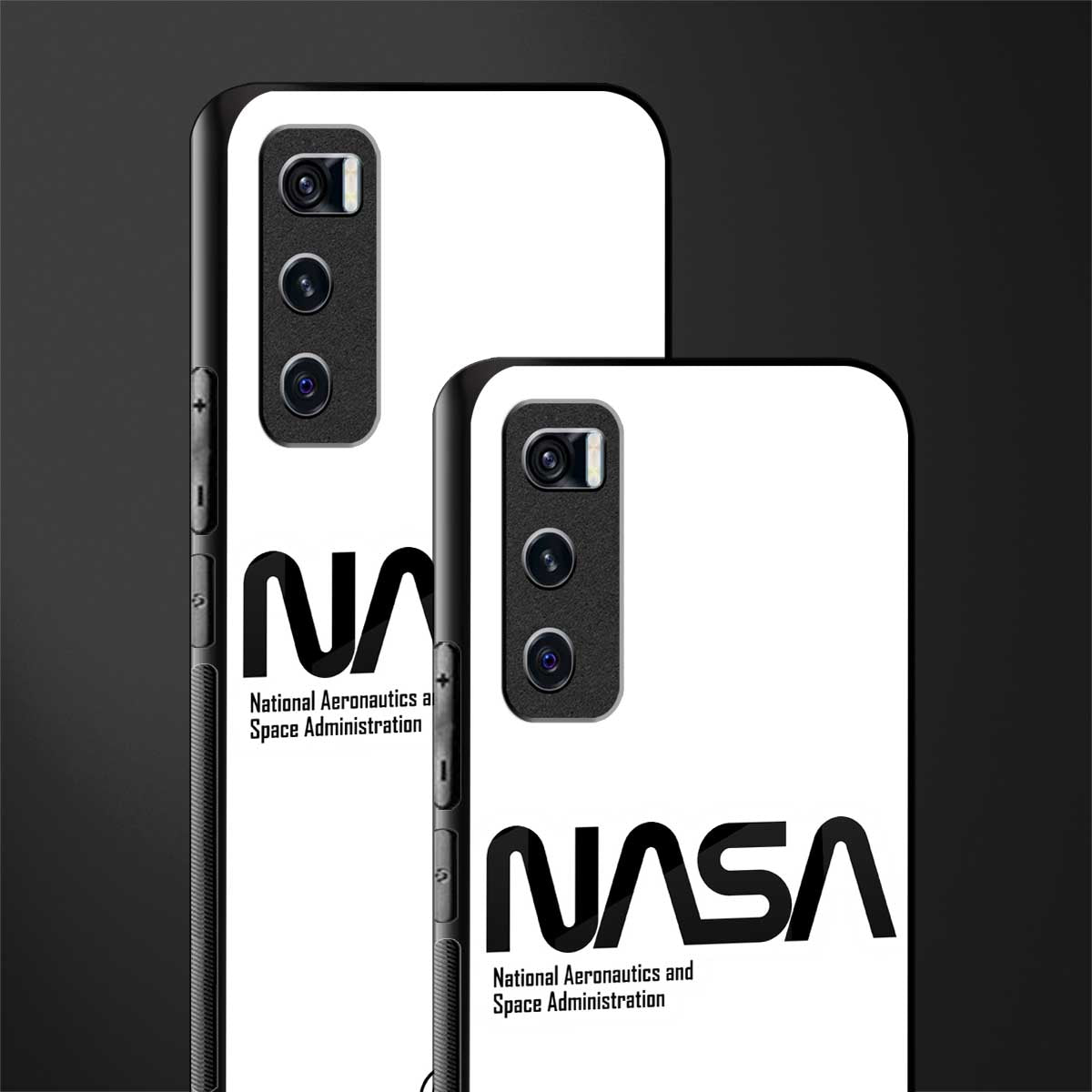 nasa white glass case for vivo v20 se image-2
