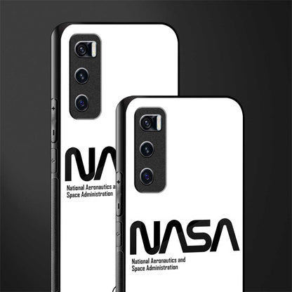 nasa white glass case for vivo v20 se image-2