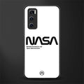 nasa white glass case for vivo v20 se image