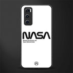nasa white glass case for vivo v20 se image