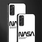 nasa white glass case for samsung galaxy s20 fe image-2
