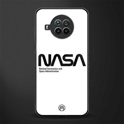 nasa white glass case for mi 10i image