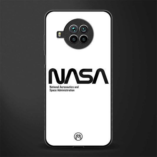 nasa white glass case for mi 10i image