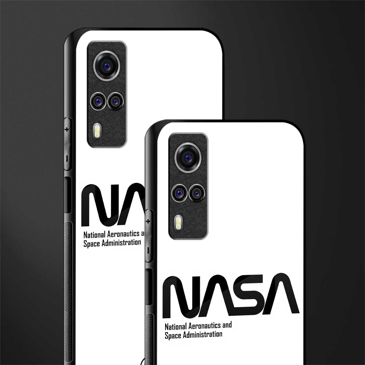 nasa white glass case for vivo y51 image-2