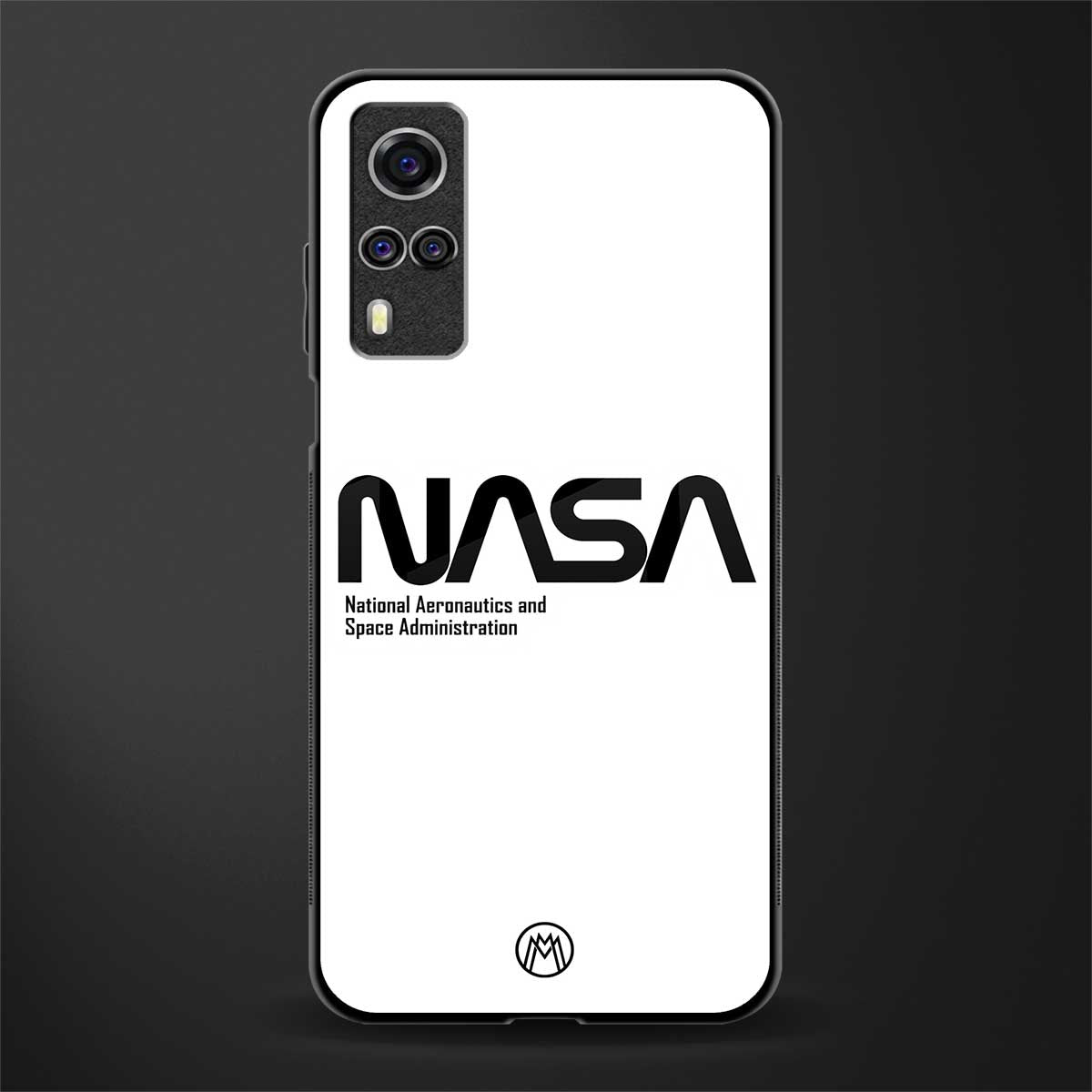 nasa white glass case for vivo y51 image