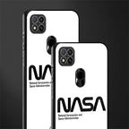 nasa white glass case for poco c31 image-2