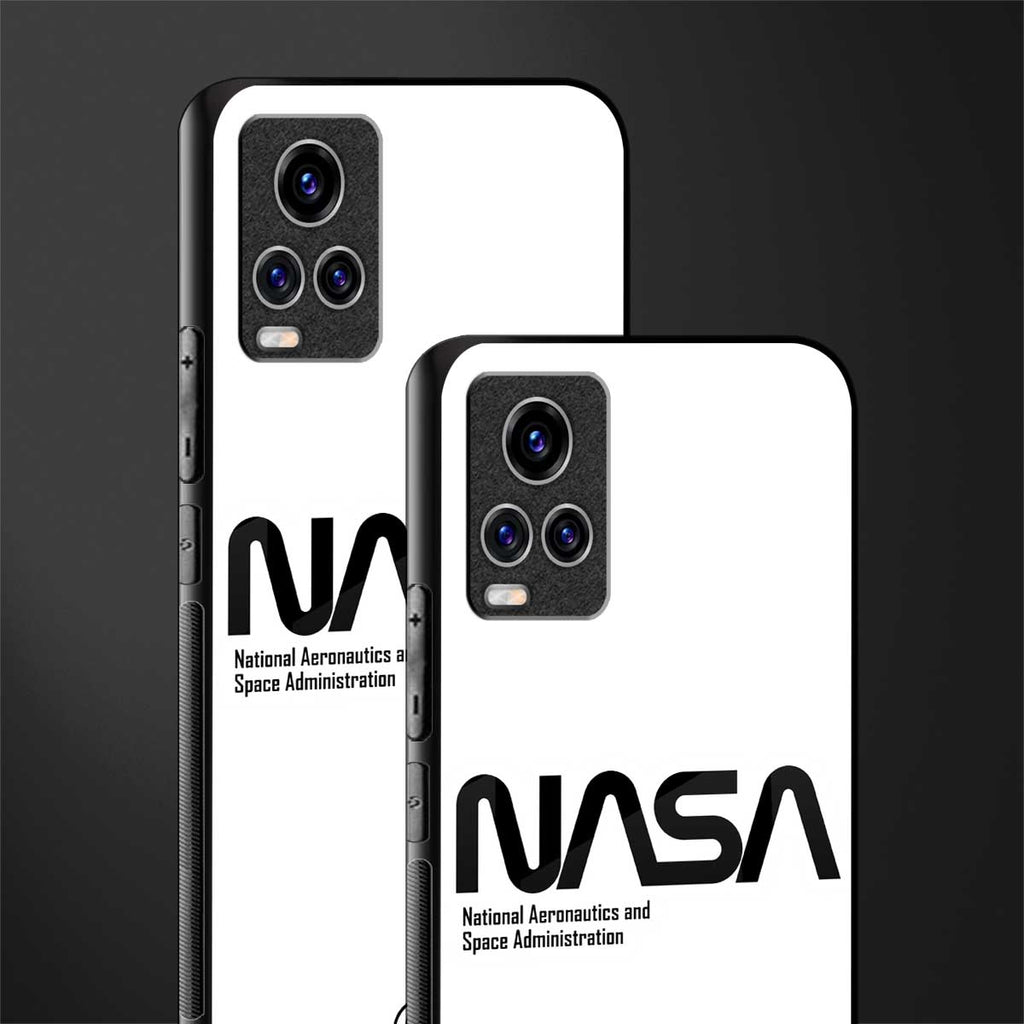 nasa white glass case for vivo v20 pro image-2