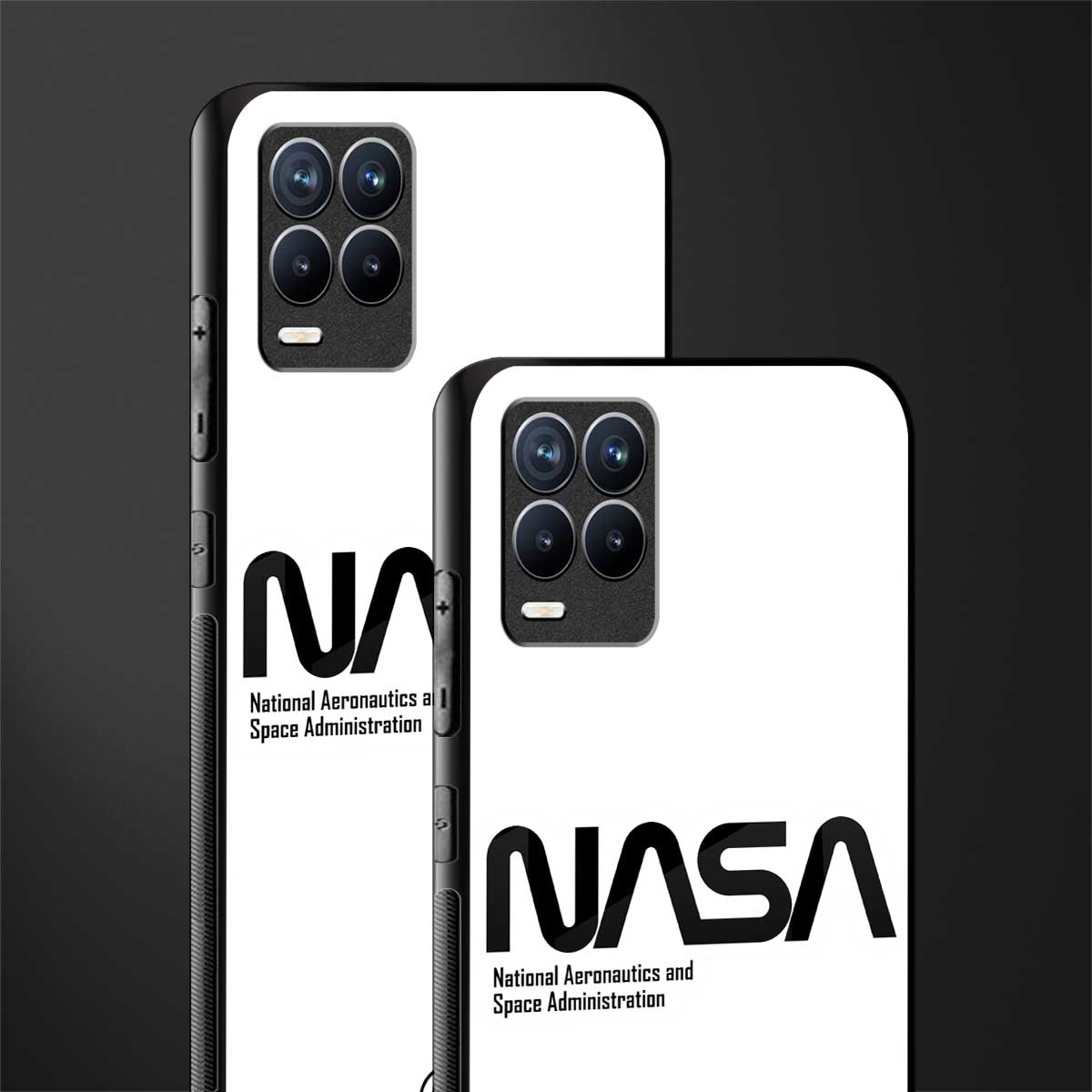 nasa white glass case for realme 8 pro image-2