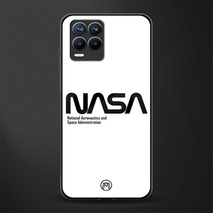 nasa white glass case for realme 8 pro image