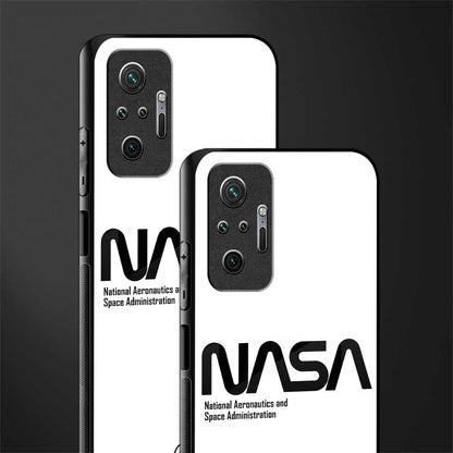 nasa white glass case for redmi note 10 pro max image-2