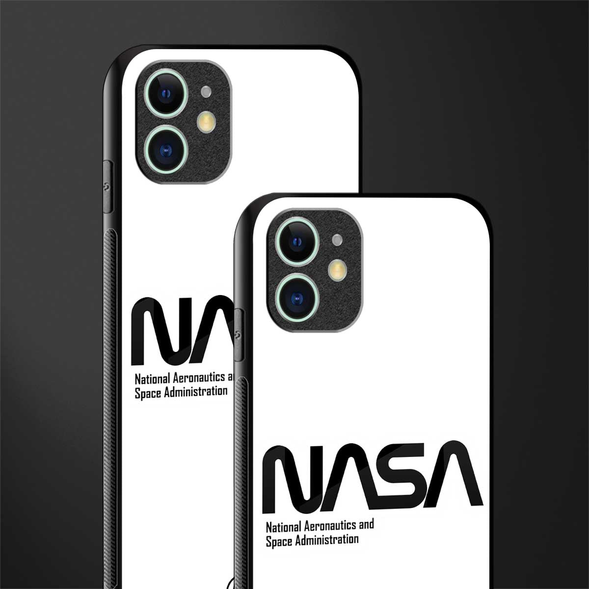 nasa white glass case for iphone 12 image-2