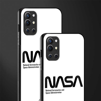 nasa white glass case for oneplus 9r image-2