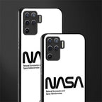 nasa white glass case for oppo f19 pro image-2