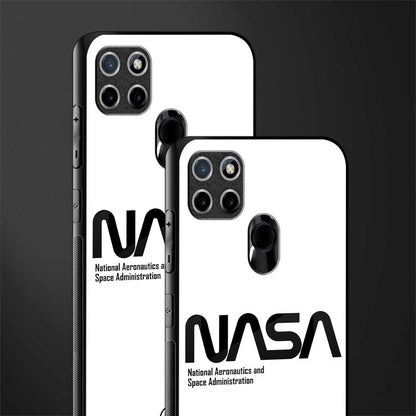 nasa white glass case for realme c21 image-2