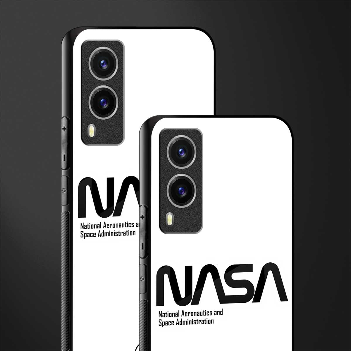 nasa white glass case for vivo v21e 5g image-2