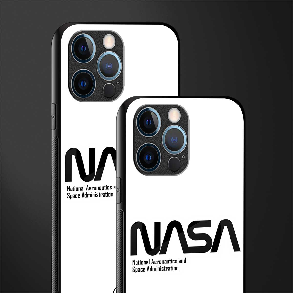 nasa white glass case for iphone 12 pro image-2