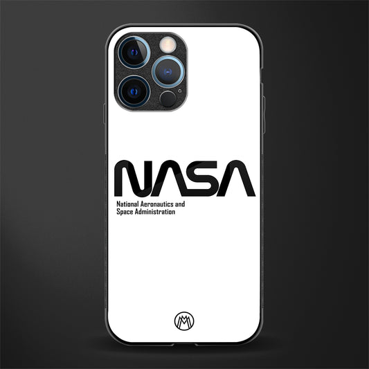 nasa white glass case for iphone 12 pro image