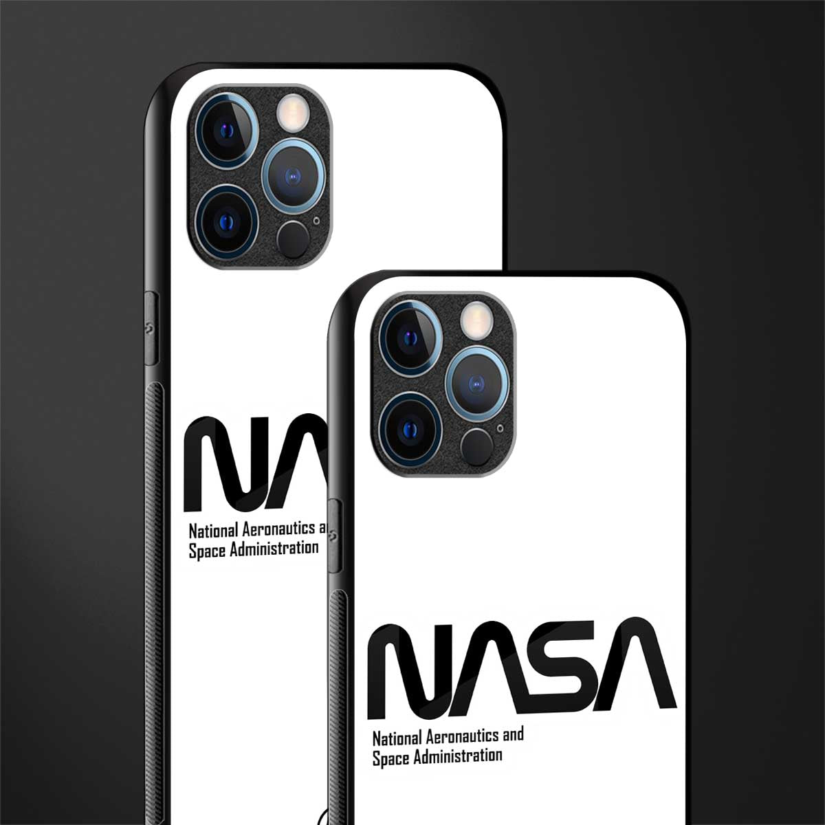 nasa white glass case for iphone 12 pro max image-2