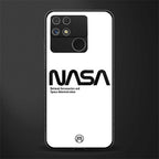 nasa white back phone cover | glass case for realme narzo 50a