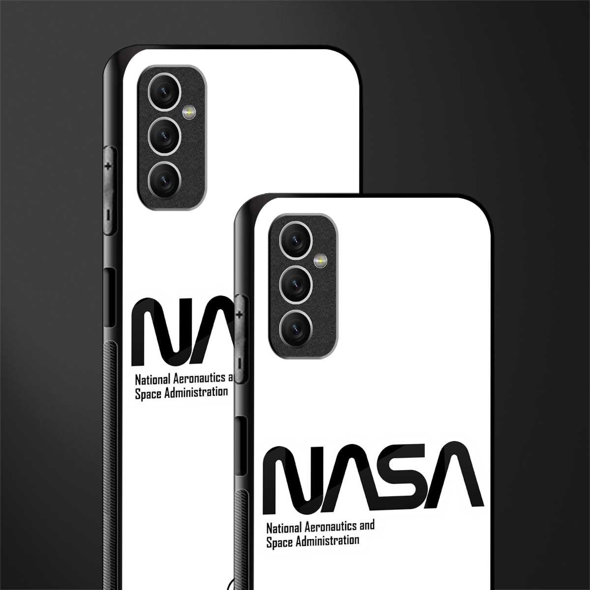 nasa white glass case for samsung galaxy m52 5g image-2
