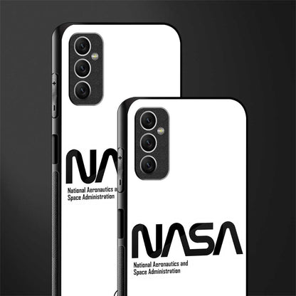 nasa white glass case for samsung galaxy m52 5g image-2
