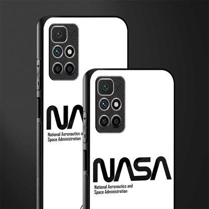 nasa white glass case for redmi 10 prime image-2