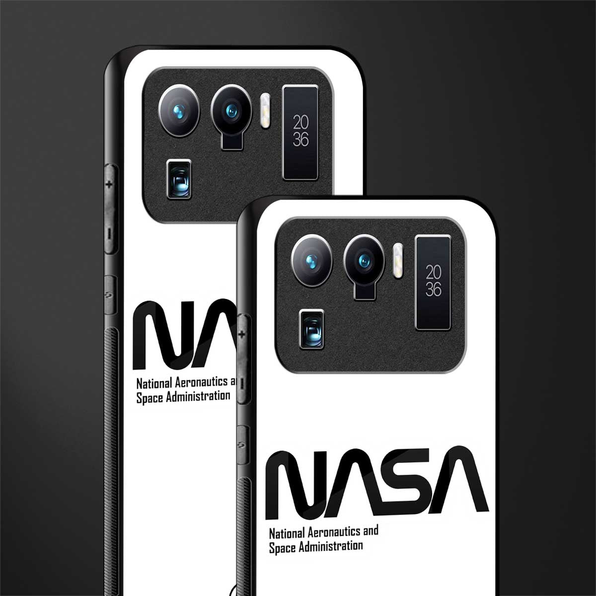 nasa white glass case for mi 11 ultra 5g image-2