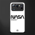 nasa white glass case for mi 11 ultra 5g image