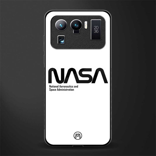 nasa white glass case for mi 11 ultra 5g image