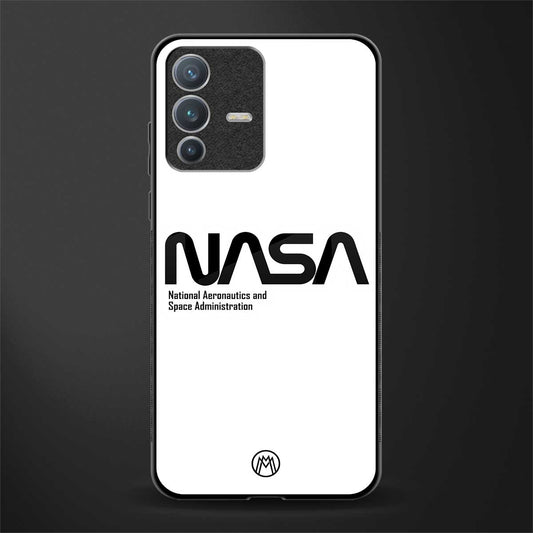 nasa white glass case for vivo v23 pro 5g image