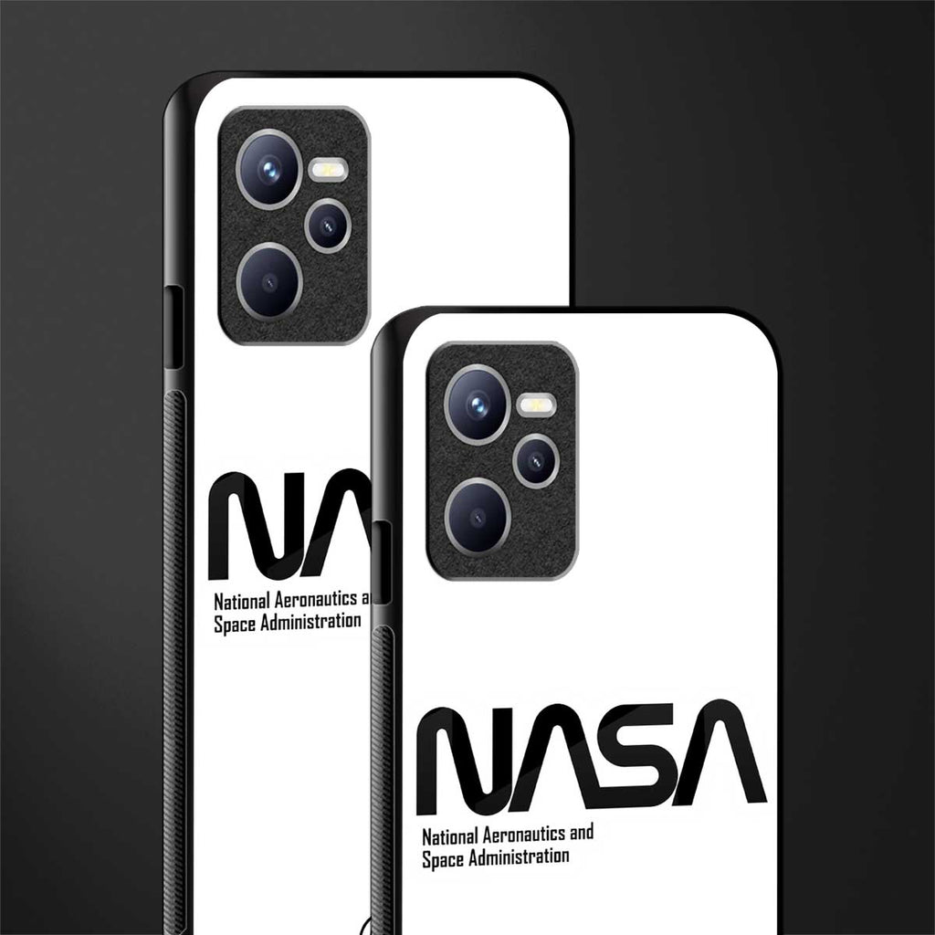 nasa white glass case for realme c35 image-2