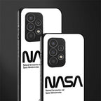 nasa white back phone cover | glass case for samsung galaxy a23