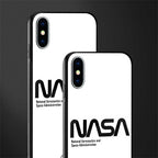nasa white glass case for iphone x image-2