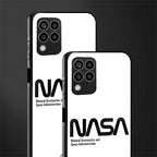 nasa white back phone cover | glass case for samsung galaxy m33 5g