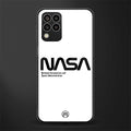 nasa white back phone cover | glass case for samsung galaxy m33 5g