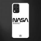 nasa white back phone cover | glass case for samsung galaxy m33 5g