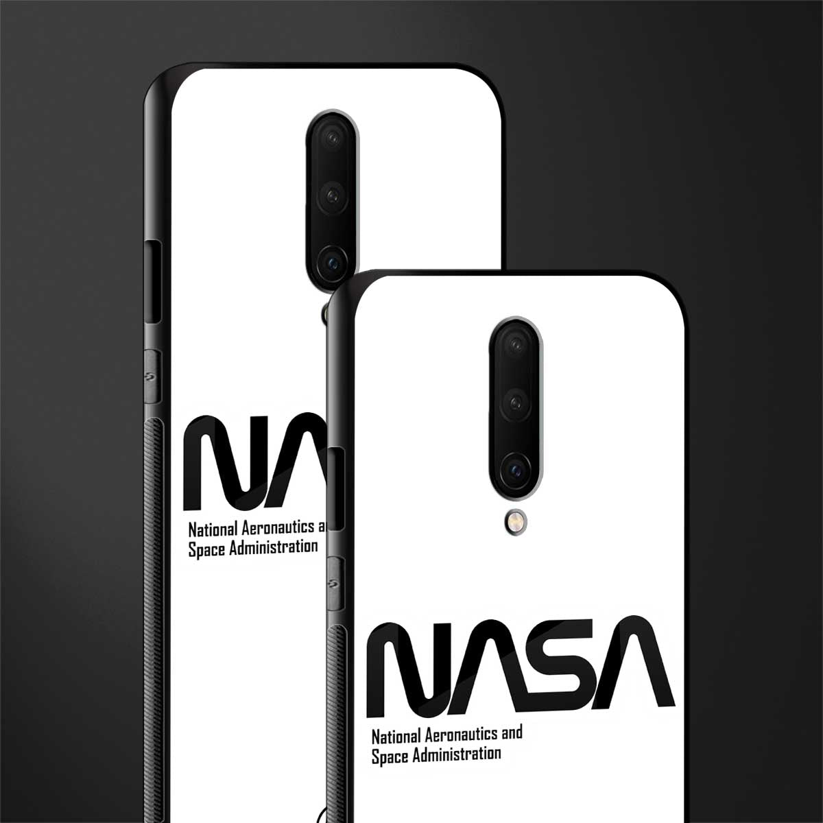 nasa white glass case for oneplus 7 pro image-2
