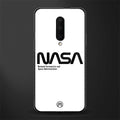 nasa white glass case for oneplus 7 pro image