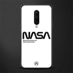 nasa white glass case for oneplus 7 pro image