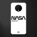 nasa white glass case for oneplus 7t image