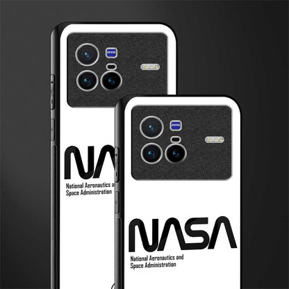 nasa white glass case for vivo x80 image-2