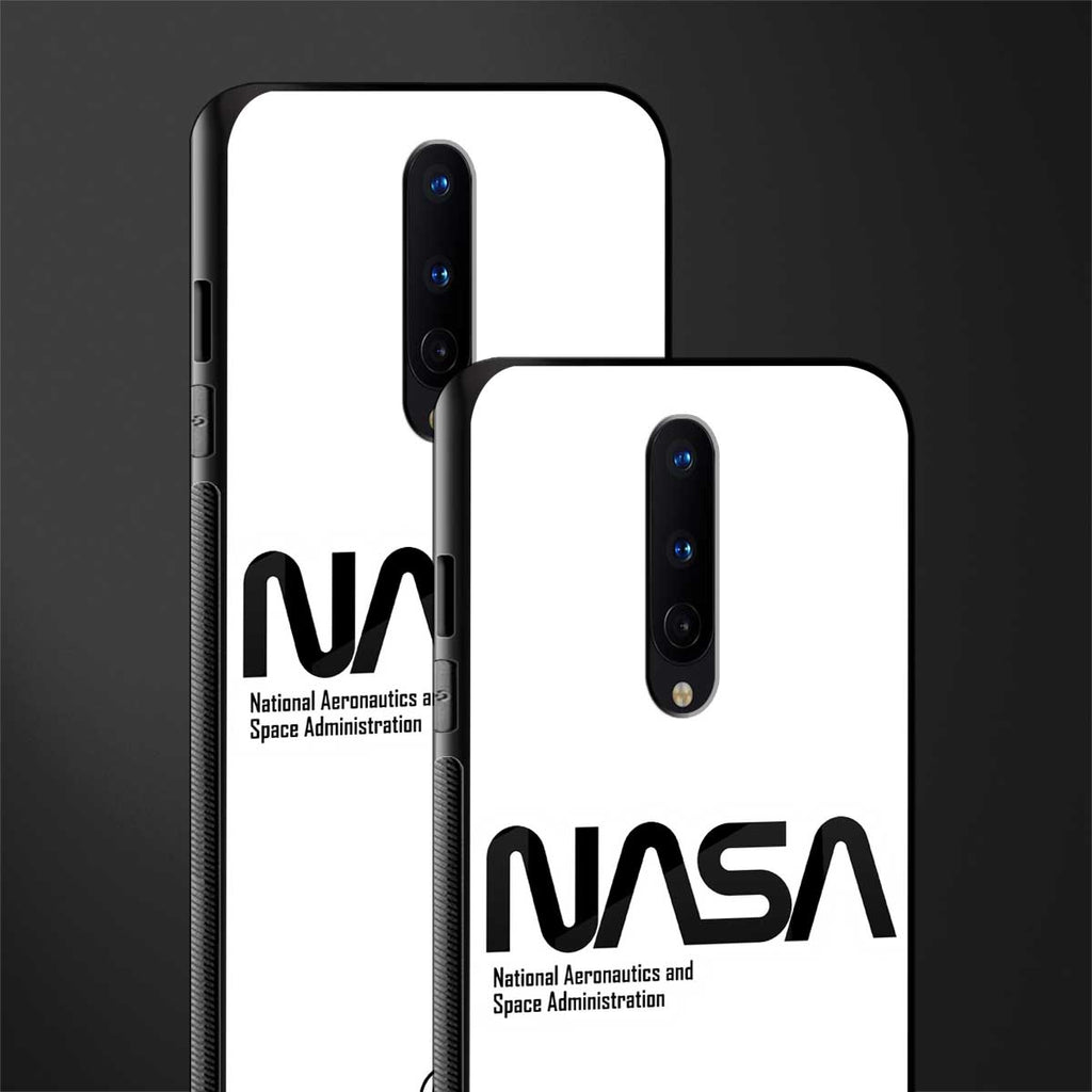 nasa white glass case for oneplus 8 image-2