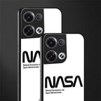 nasa white back phone cover | glass case for oppo reno 8
