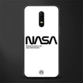 nasa white glass case for oneplus 6 image