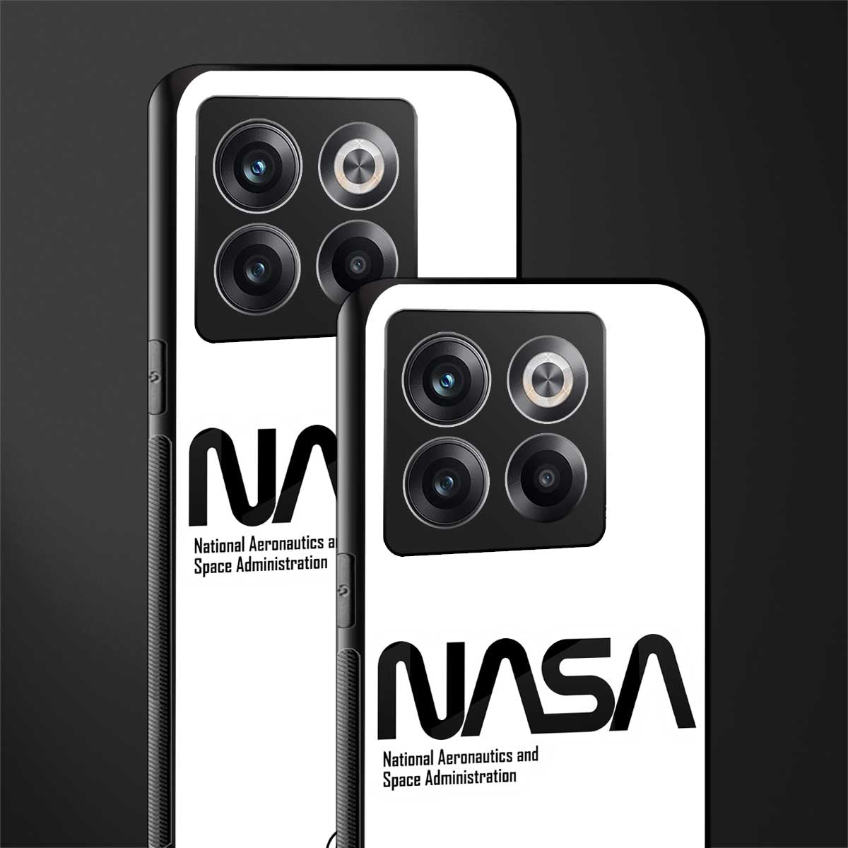 nasa white back phone cover | glass case for oneplus 10t