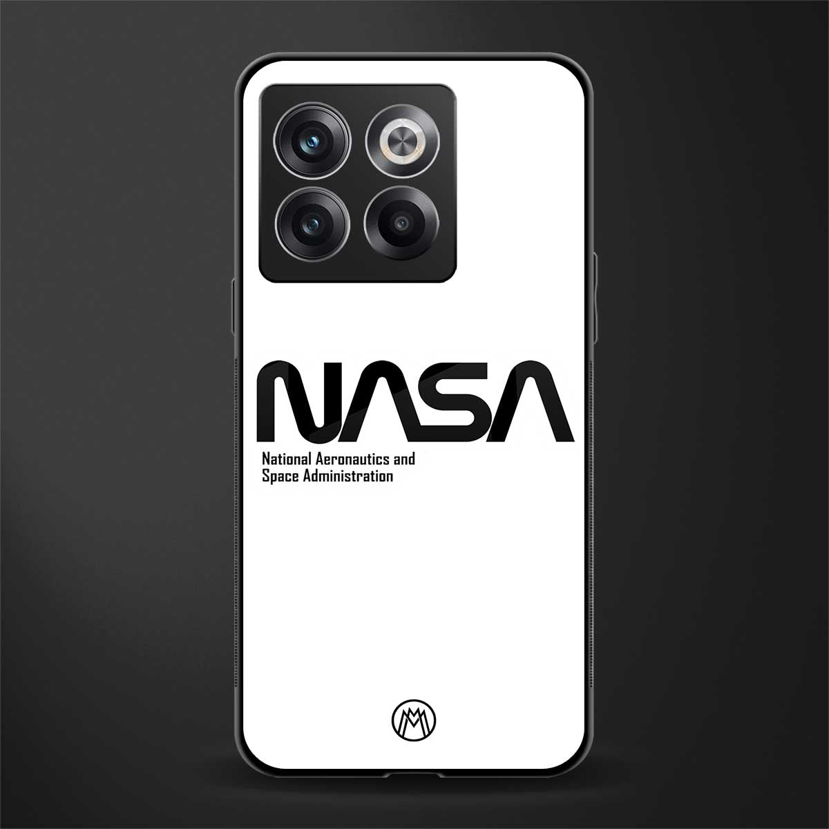 nasa white back phone cover | glass case for oneplus 10t