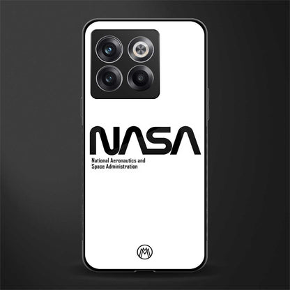 nasa white back phone cover | glass case for oneplus 10t